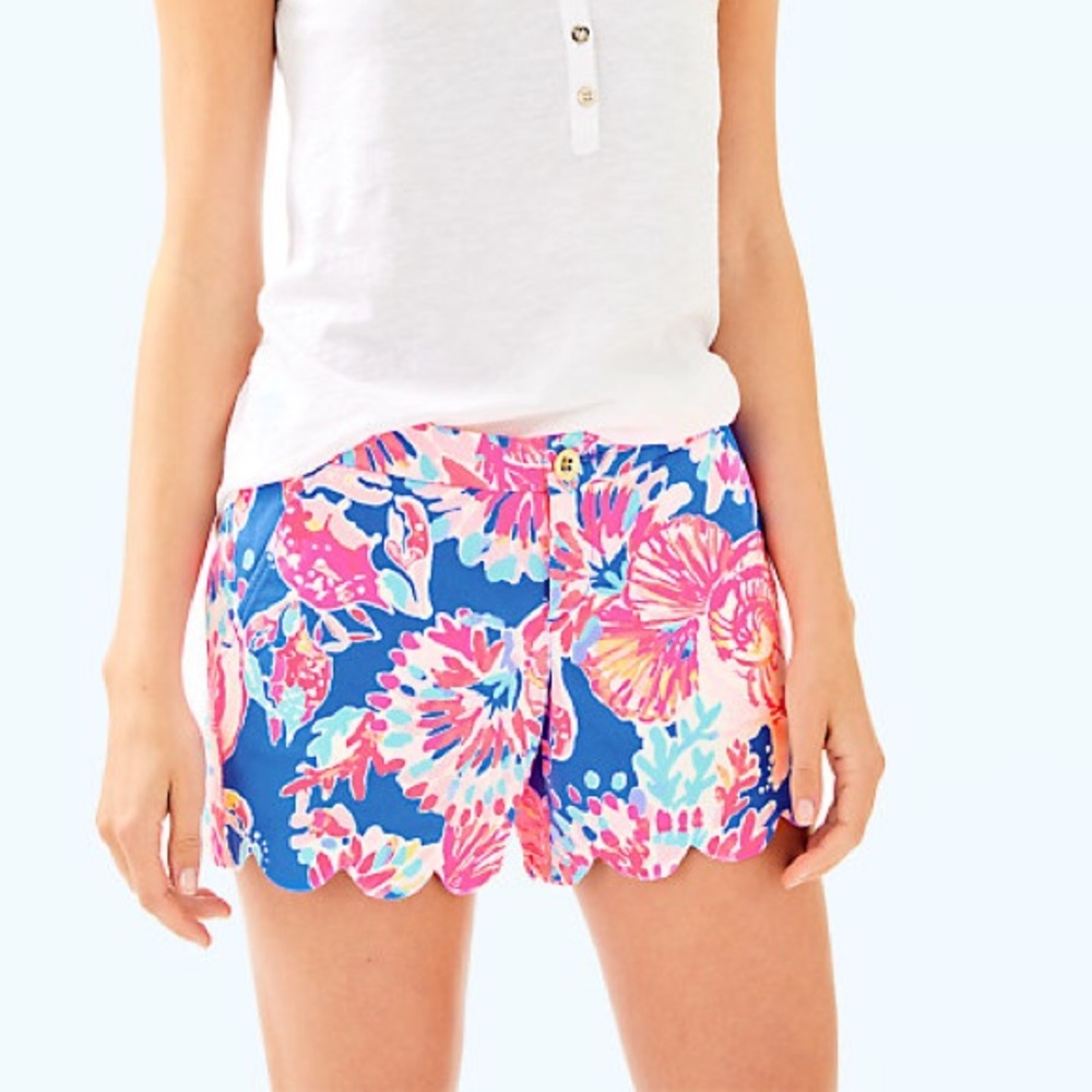 Lilly Pulitzer buttercup short scallop bay dreamin
